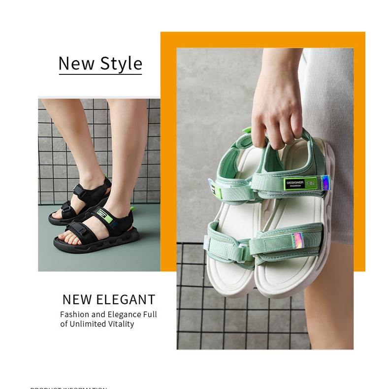 Sandal Thể Thao Đế Mềm Trọng Lượng Nhẹ Thời Trang Đi Biển Mùa Hè Cho Nữ