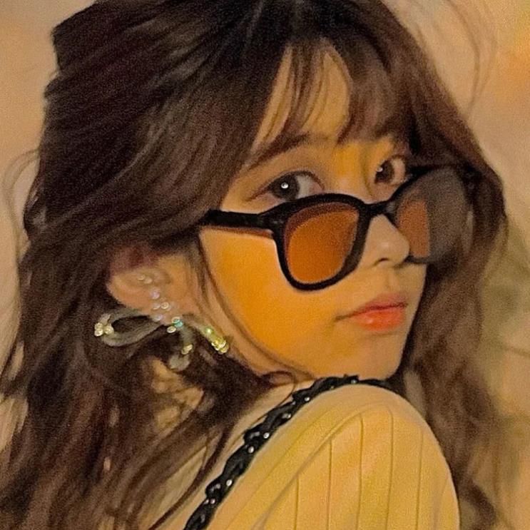 Kính râm nam nữ đen vàng, Mắt kính thời trang gọng đẹp chống uv400 - K350 shop377