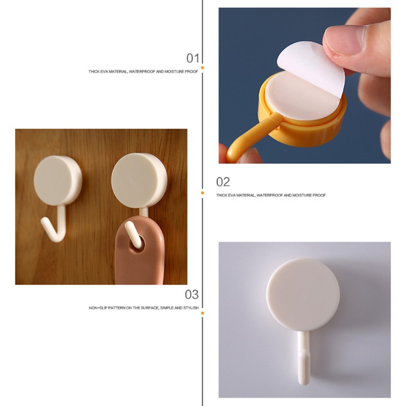 Set 10 Móc Treo Đồ Dán Tường Tiện Lợi