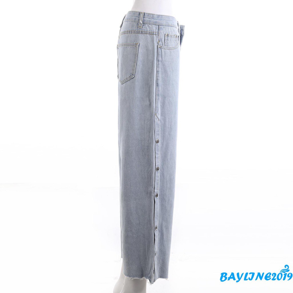 Quần Short Jeans Lưng Cao Ống Rộng Màu Sắc Trẻ Trung Cho Nữ