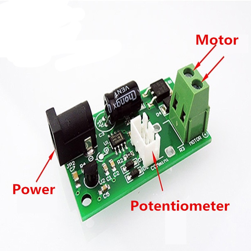 Set 1 / 2 Bảng Mạch Điều Khiển Tốc Độ Động Cơ Cwm DC 6V 12V 24V general 3A