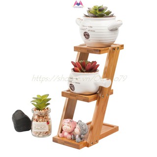Kệ Góc Để Chậu Sứ Siêu Xinh