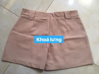 Quần short nữ công sở ly trước ( không kèm đai)