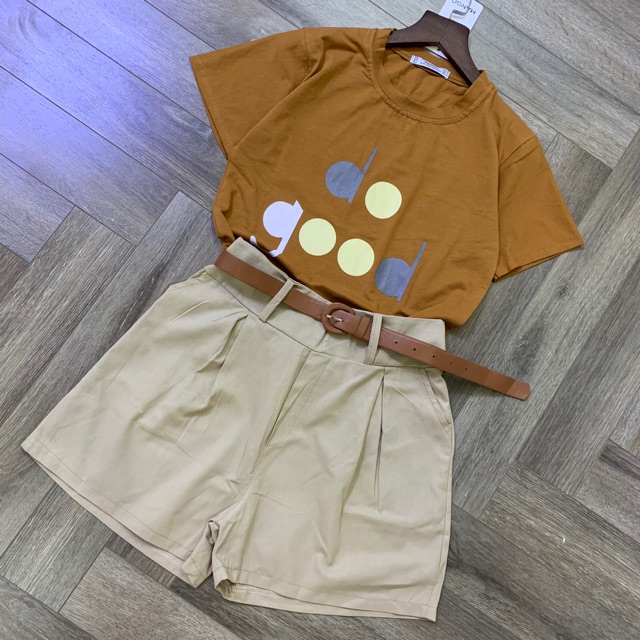 Set áo quần short màu