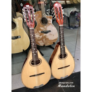 Đàn mandolin gỗ hồng đào kỹ cao cấp (tặng bao và phím)