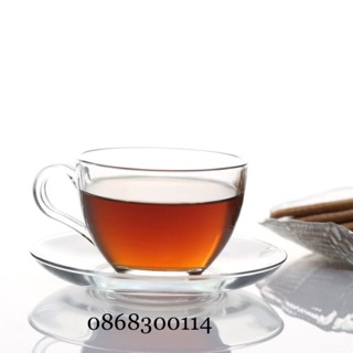 Bộ 01 ly+ 01 tách thuỷ tinh Thái Lan 220ml