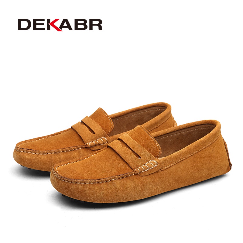 Giày Lười Da Thật Thoáng Khí Thời Trang Xuân Hè Cho Nam