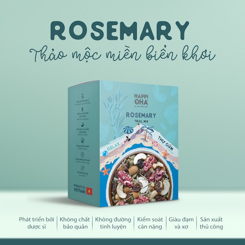 Hạt mix hương thảo Rosemary 240g/400g - HAPPI OHA Granola