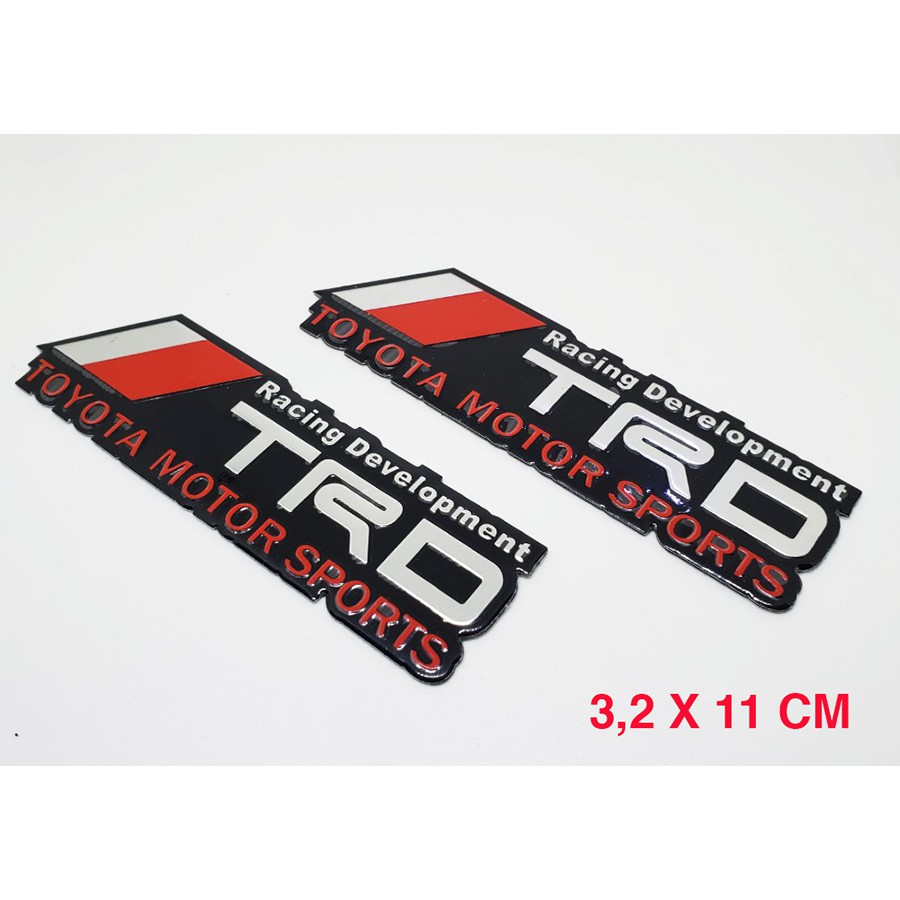 2 DECAL 3D CHỮ TRD