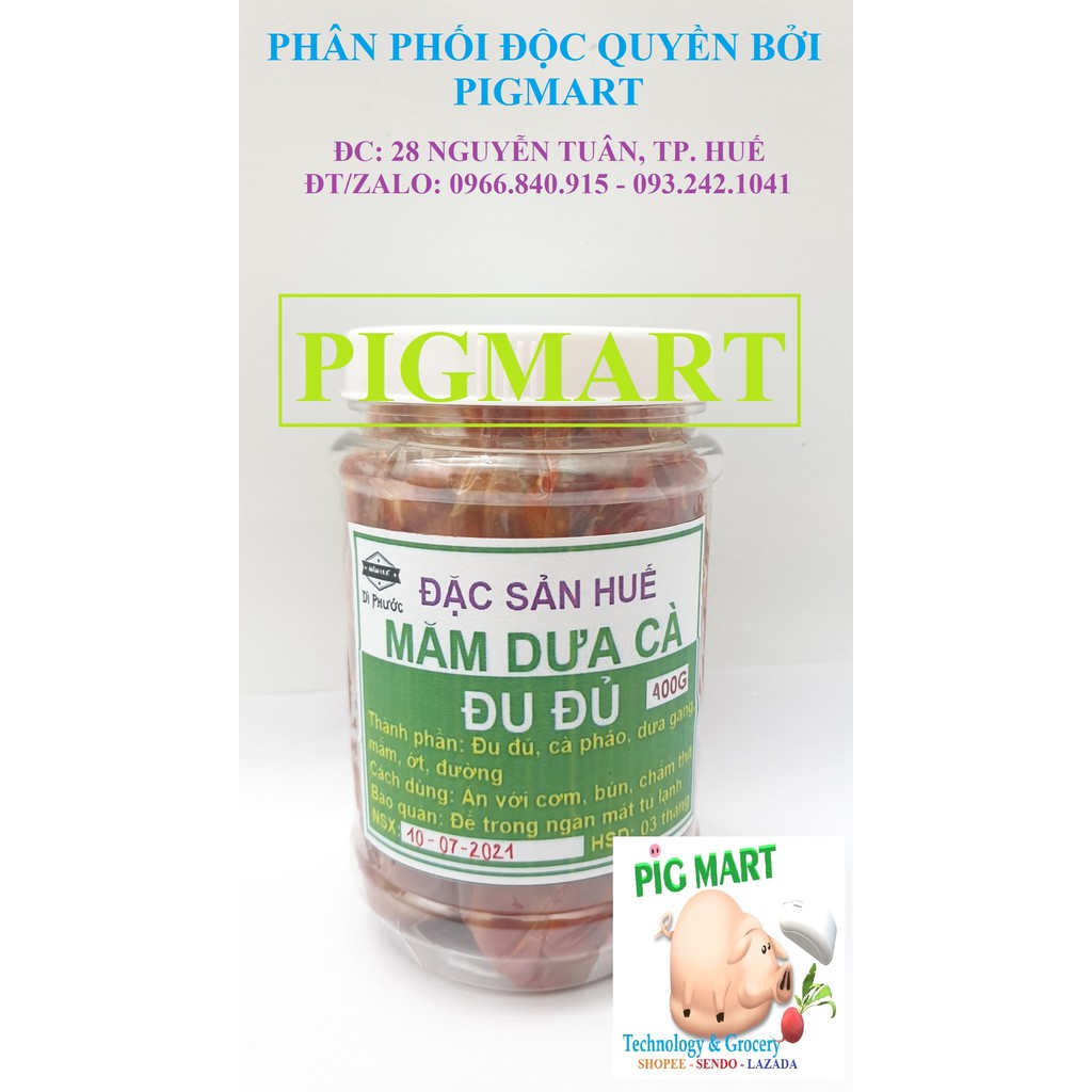 Mắm dưa cà đu đủ Dì Phước - Đặc sản Huế - Đặc biệt thơm ngon