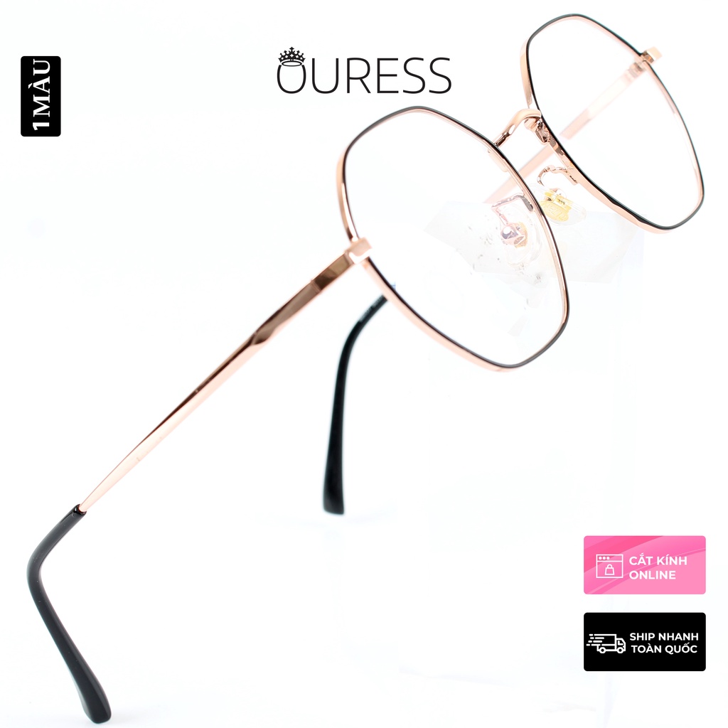 Gọng kính titanium 88031DV thời trang cao cấp nam nữ siêu nhẹ siêu bền OURESS