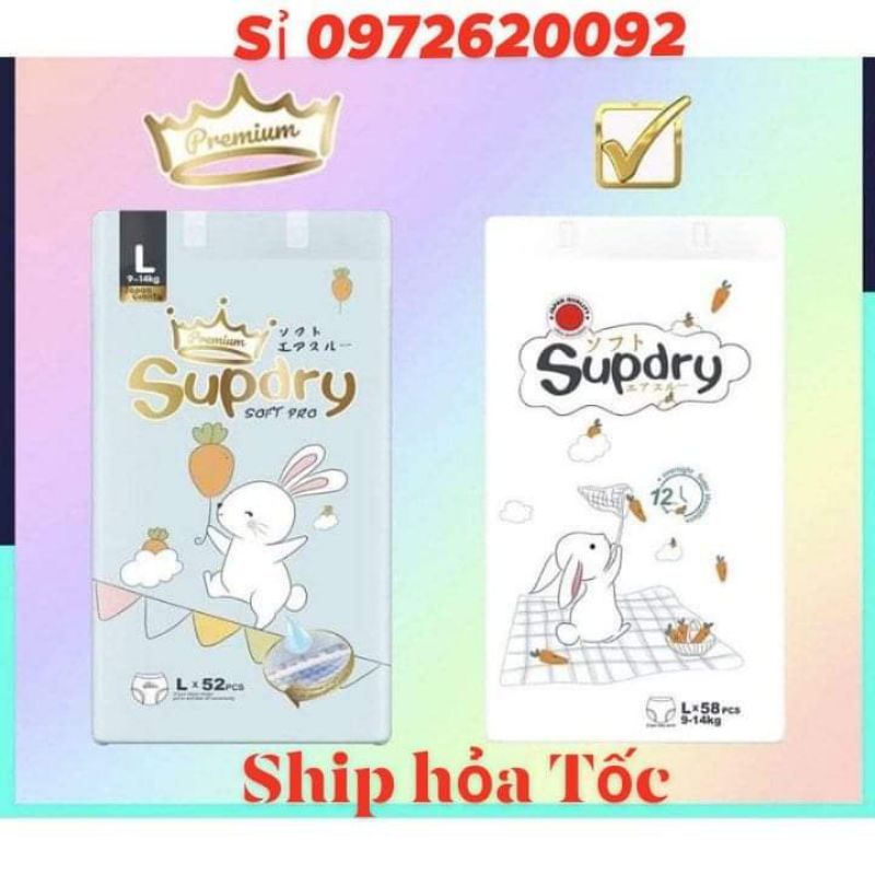 Tã/ Bỉm SUPDRY Quần/ Dán nội địa Trung Cao Cấp M64/L58/XL52/XXL50/XXXL46