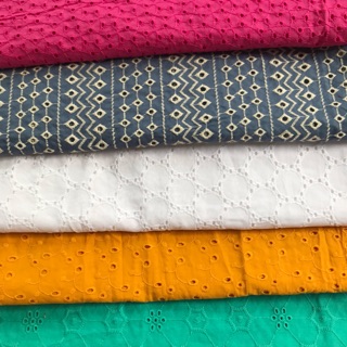 Set 5 mảnh vải như hình khúc từ 70cm-1m