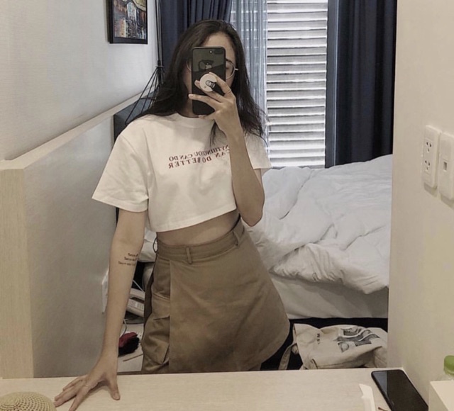 CHÂN VÁY PHỐI QUẦN KAKI STRAP SKIRT - CHÂN VÁY CÓ TÚI ( KÈM ẢNH THẬT TRẢI SÀN ) | BigBuy360 - bigbuy360.vn