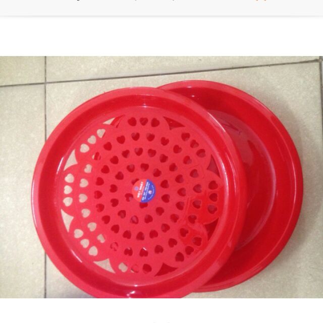 Khay 2 lớp vuông tròn