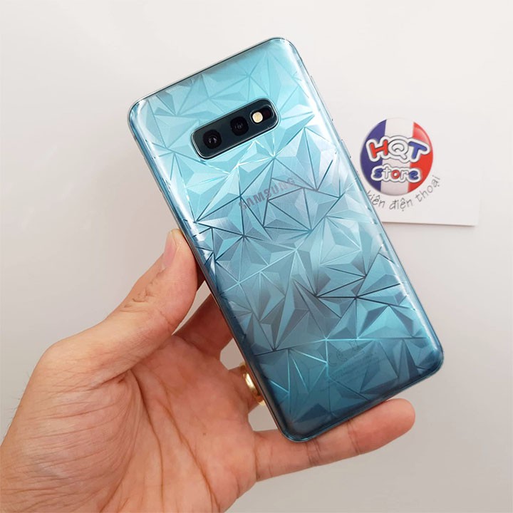 Miếng dán mặt lưng 3D vân kim cương cho S10E