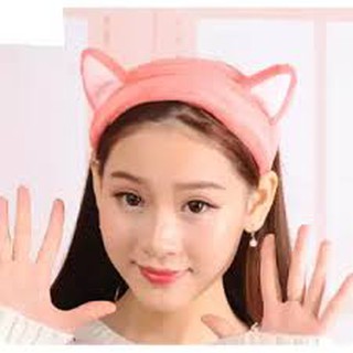 Băng dô rửa mặt tai mèo siêu dễ thương