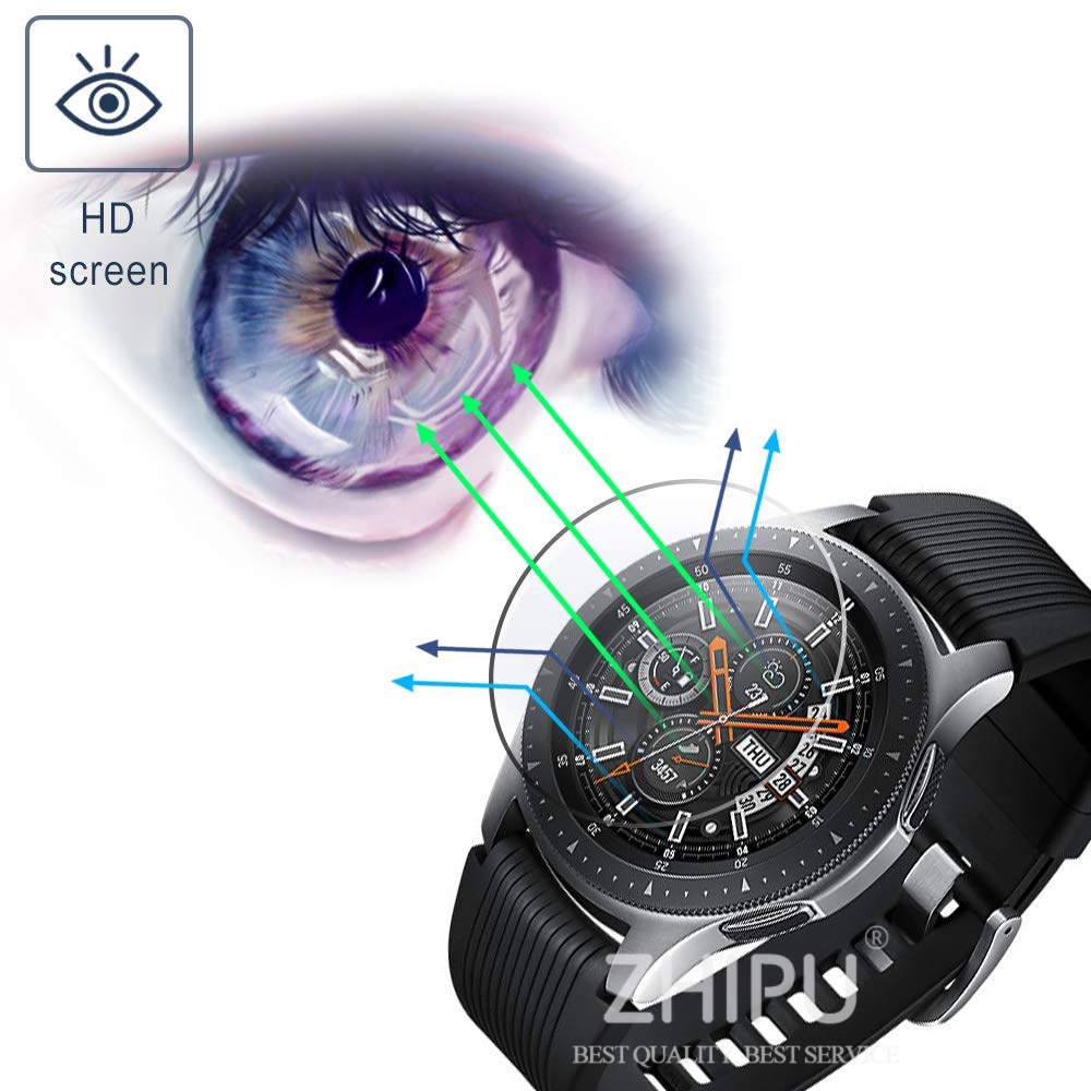 Set 2 Kính Cường Lực Bảo Vệ Màn Hình Đồng Hồ Samsung Galaxy Watch 46mm &amp; 42 mm 9h Premium Và Phụ Kiện