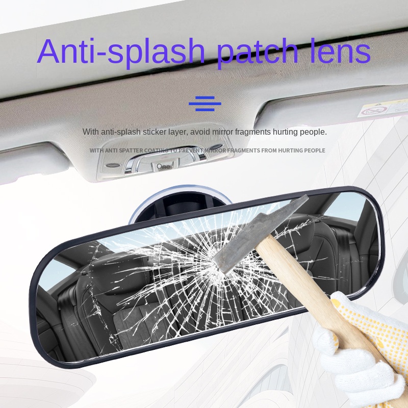 Gương Chiếu Hậu Góc Rộng Có Giác Hút Trang Trí Nội Thất Xe Hơi / Máy Bay / Gương Chiếu Hậu