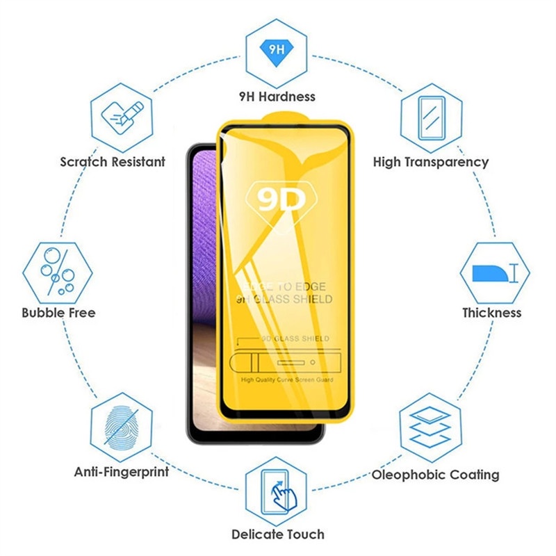 Set 2 Kính Cường Lực 9D Cho OPPO A77S A96 A76 A17 A17K A57 2022 A74 A95 A52 A92 F5 Youth A3s A5s A7 A12 A15 A15s A16 A31 A33 A53 A54 A55 A5 A9 2020 Reno 4 5