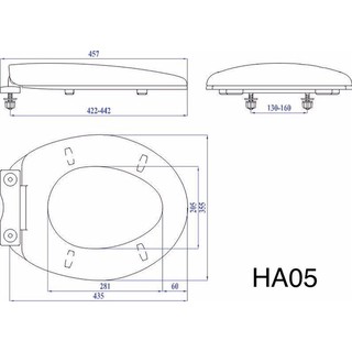 Nắp bồn cầu rơi êm HC