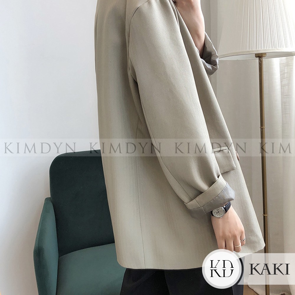 Áo blazer nữ form rộng cá tính 2 lớp KimDyn