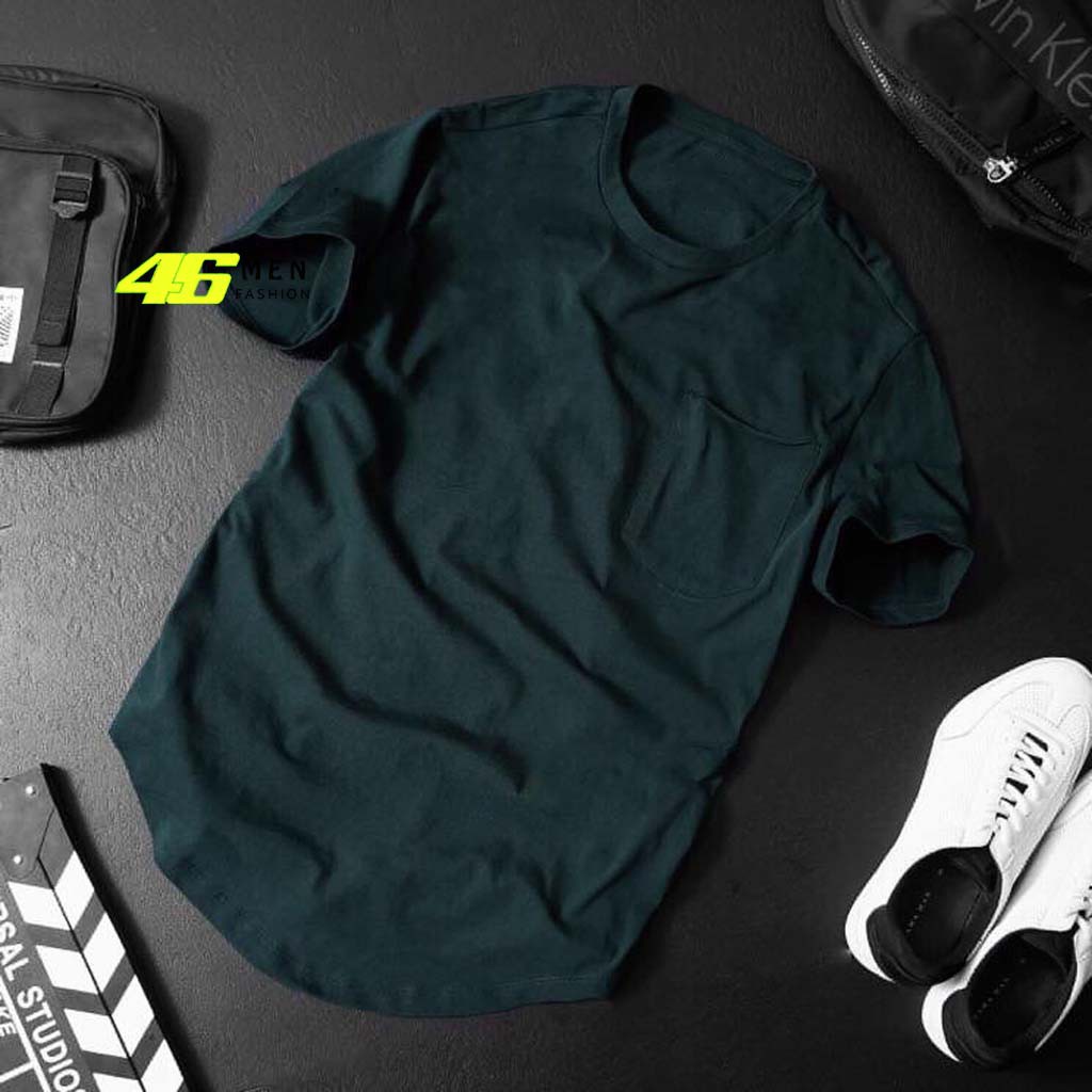 Áo Thun Nam Trơn Tay Ngắn Vải Cotton, Thiết Kế Đuôi Bầu Phong Cách Trẻ Trung - MFT021 | BigBuy360 - bigbuy360.vn