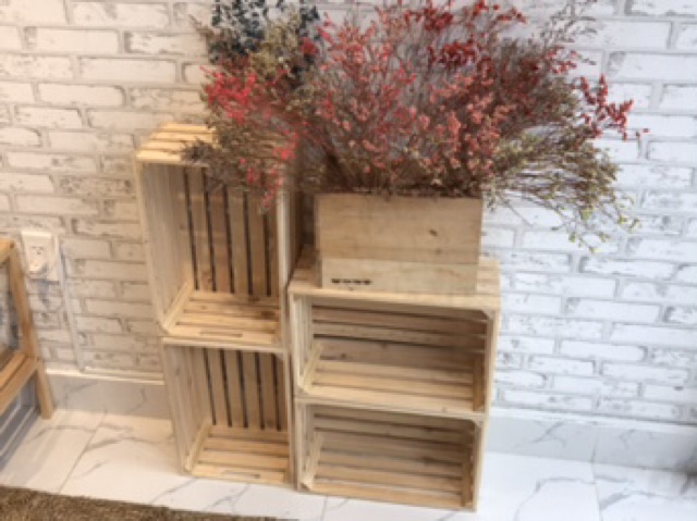 Combo 4 thùng gỗ pallet đa năng thương hiệu MW FURNITURE - Nội thất trang trí