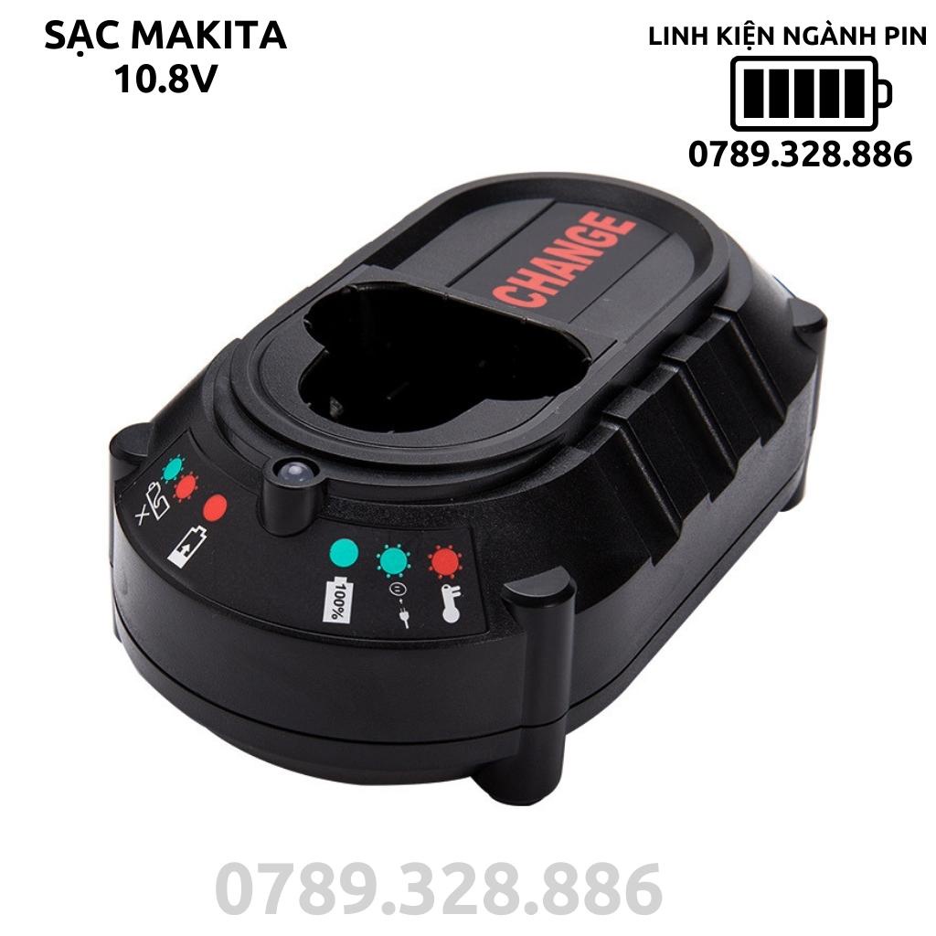 Sạc pin Makita 10.8V Li-ion pin cắm, sạc báo đèn và đầy tự ngắt