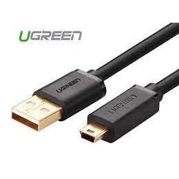 Cáp USB 2.0 to USB Mini 25cm mạ vàng Ugreen 10353 Chính hãng