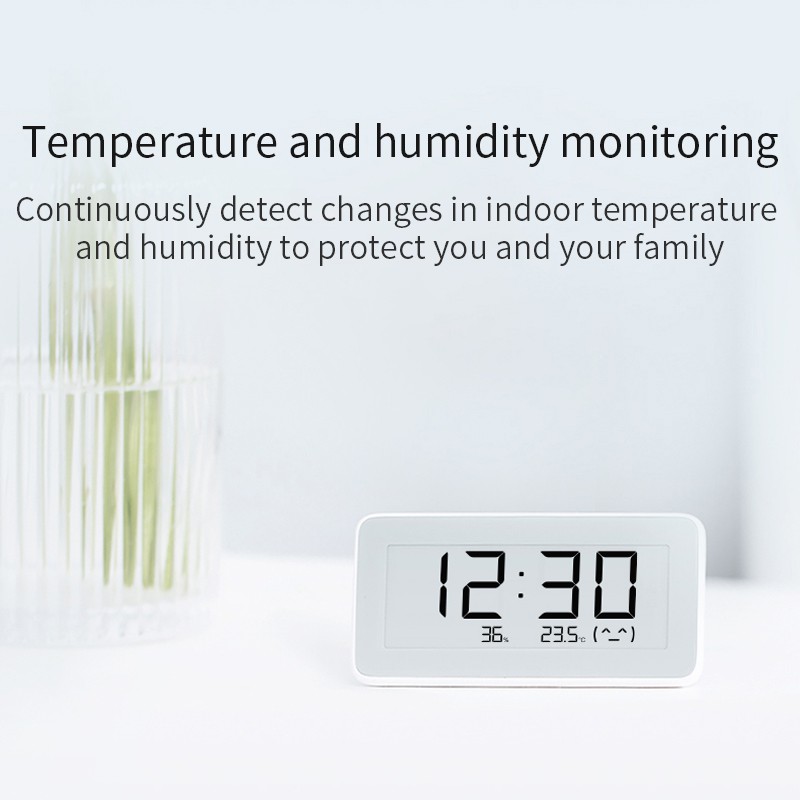 Đồng hồ tích hợp nhiệt độ và độ ẩm Xiaomi Mijia Smart Digital Clock Theo dõi Nhiệt ẩm theo LOG