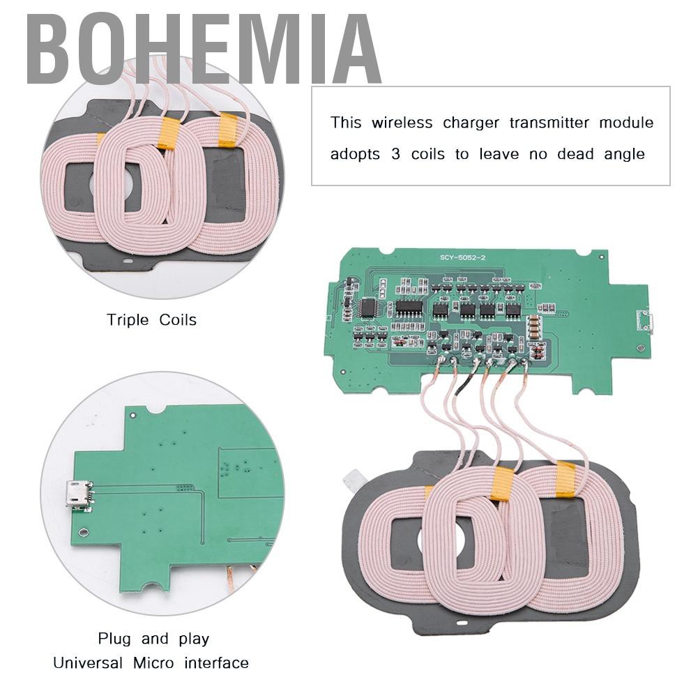 Bảng Mạch Phát Tín Hiệu 3 Cuộn Dây Bohemian 5v 2a