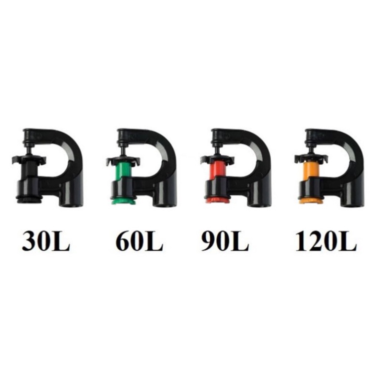 10 Đầu Béc G5 phun mưa tưới gốc chống côn trùng 30-60-90-120L/h, Bán kính 0-3,0m
