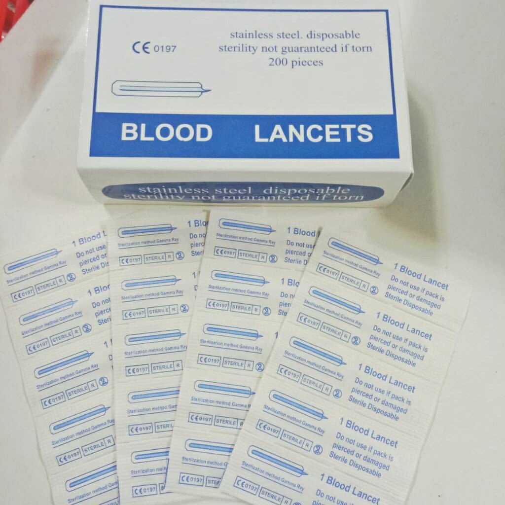 5 Kim nặn mụn chích máu Blood Lancet tiệt trùng | 5 chiếc kim nặn mụn Blood Lancet