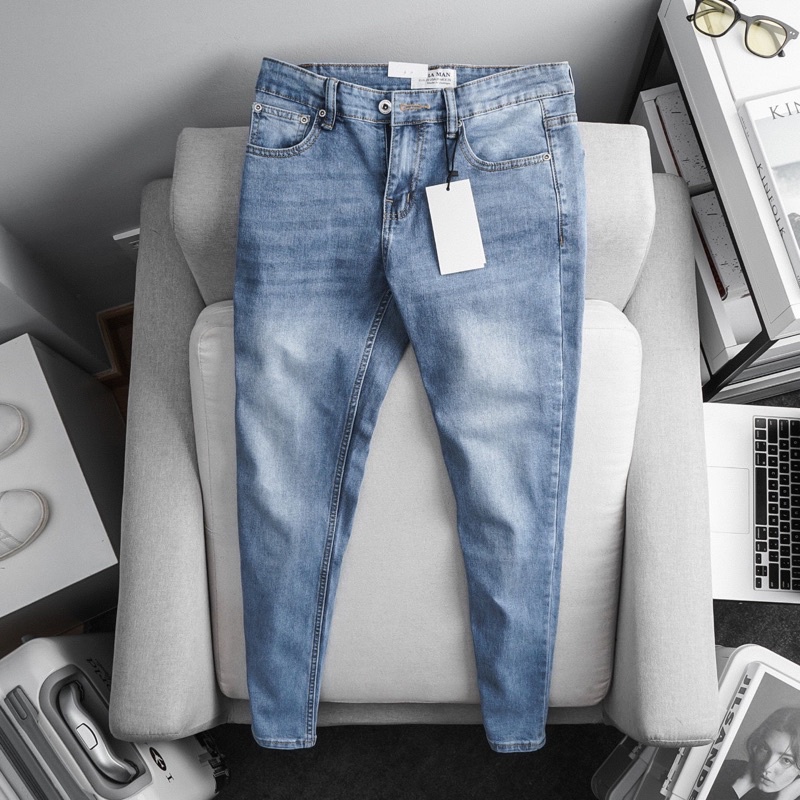 HOT TREND QUẦN JEAN NAM QUẦN BÒ NAM THỜI TRANG HÀNG MỚI VỀ  QUẦN RIN  ỐNG ÔM VNXK CAO CẤP HAIAN JEANS