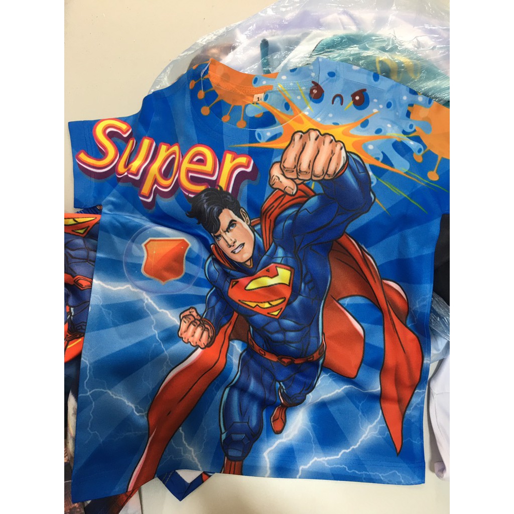 [FREE SHIP] Bộ quần áo SIÊU NHÂN trẻ em [ HỖ TRỢ ĐỔI SIZE ] SIÊU NHÂN SUPERMAN màu xanh HOT [RẺ ĐẸP]