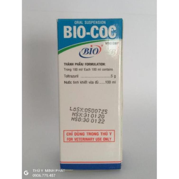 BIO COC (cầu trùng ) lọ 10ml (biococ)