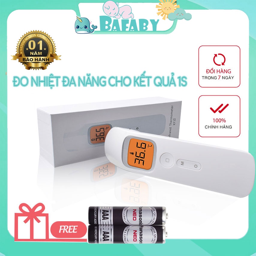 Đo Nhiệt Độ Cho Bé Nhiệt Kế Điện Tử Hồng Ngoại Máy Đo Thân Nhiệt Chính Xác KF32 Bafaby 090