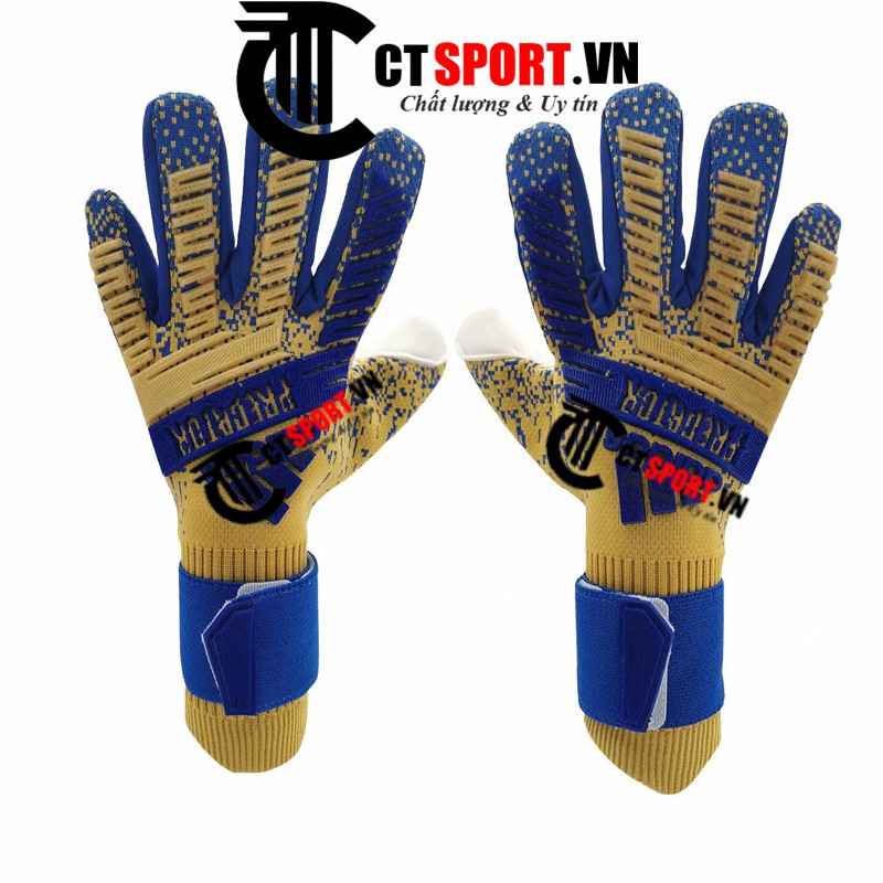 Găng tay thủ môn Adidas Predator Pro PC CTSPORT xanh biển vân đồng ( Không Xương)