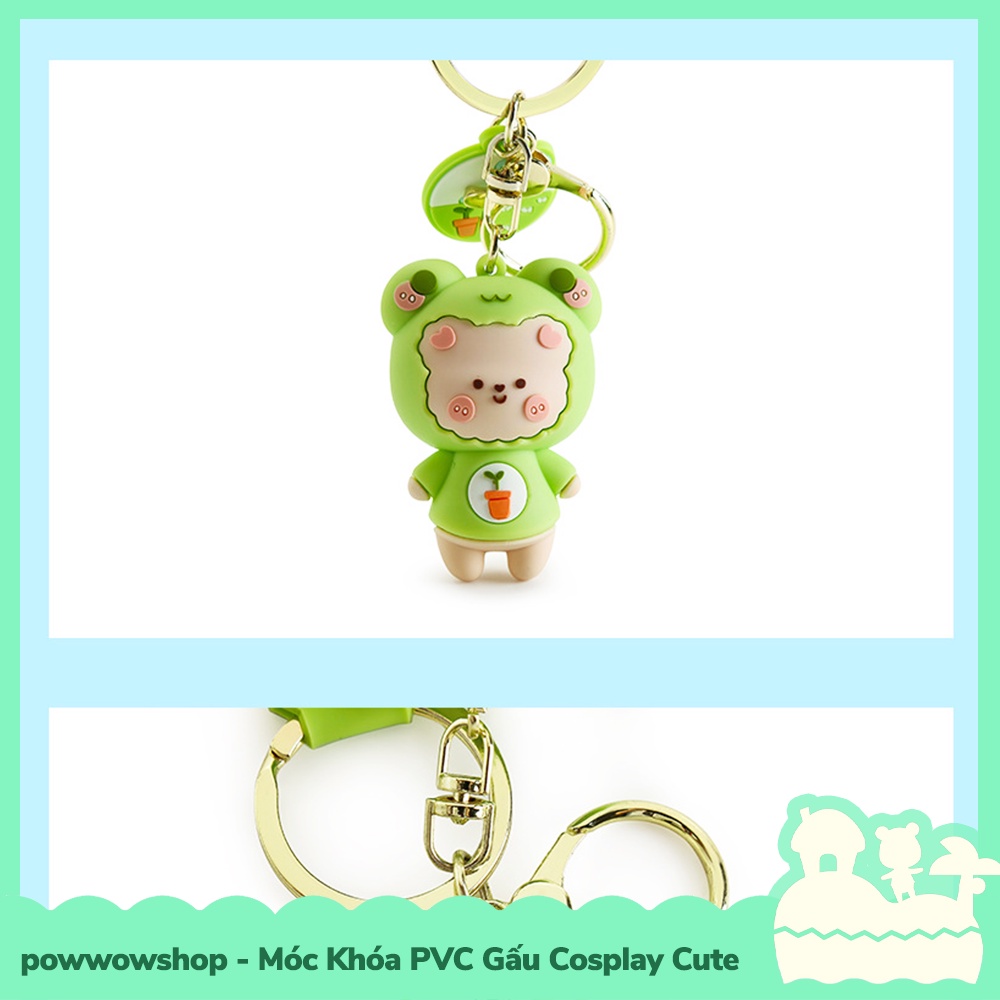 [Sẵn VN - Hỏa Tốc] Dây Móc Khóa PVC Kiểu Dáng Gấu Cosplay Cute Đáng Yêu