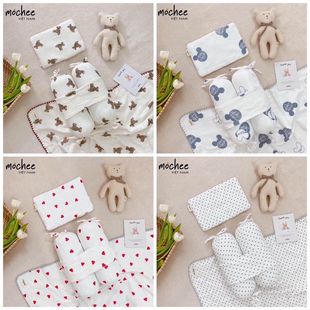 CHẶN BÔNG MOCHEE VẢI MUSLIN MỀM MẠI