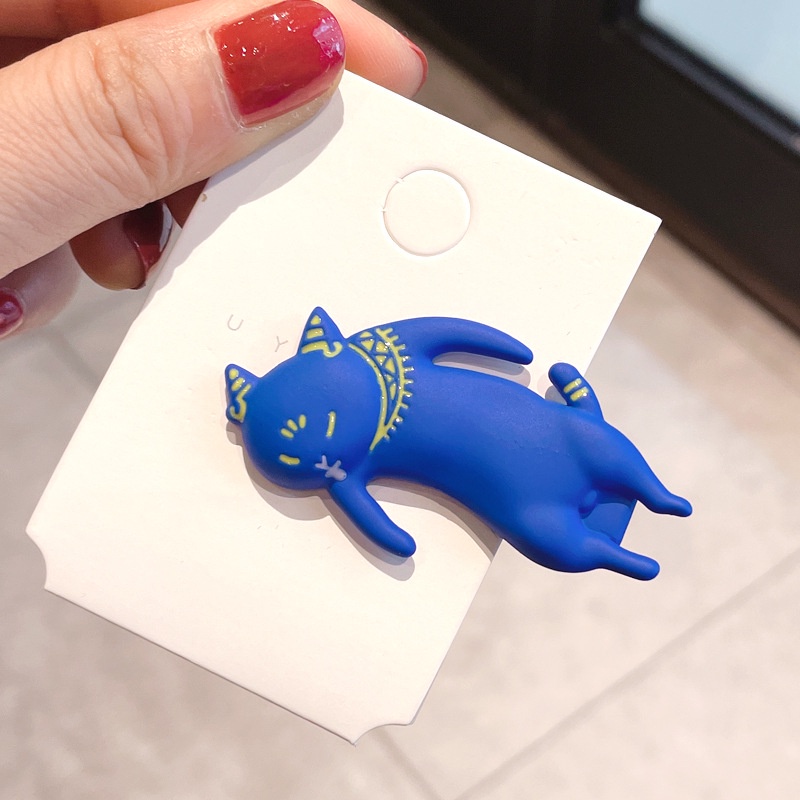 Klein Kẹp tóc không để lại dấu vết màu xanh dương đỏ mới cho nữ