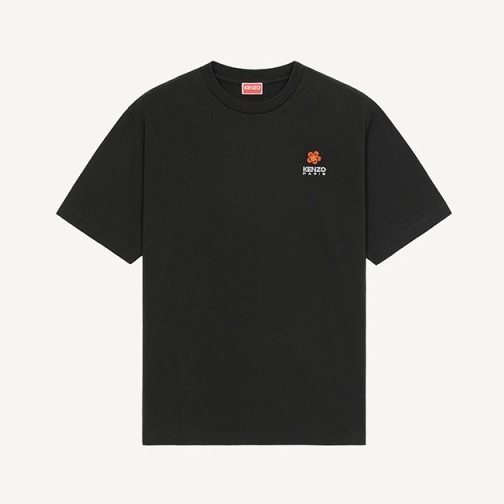Kenzo Áo Thun cotton Ngắn Tay Cổ Tròn Màu Trơn Thời Trang Thu Đông Cho Nam