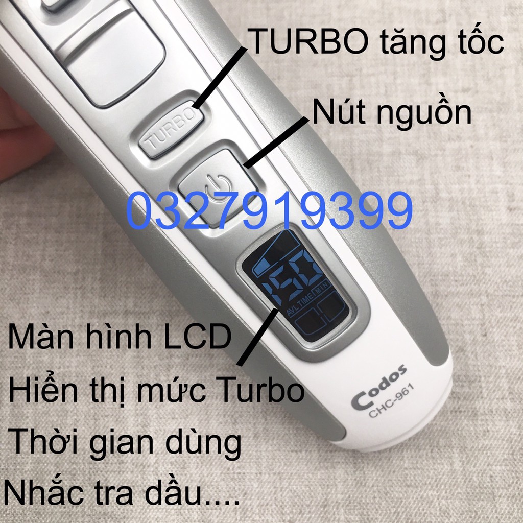 [Free Ship] Tông đơ cắt tóc chuyên nghiệp CODOS 961