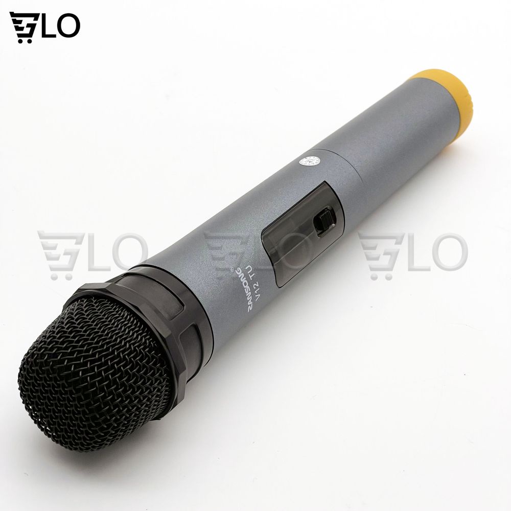 Micro Không Dây Đa Năng Zansong V12 Màn Hình Led Chống Hú Tốt, Hút Âm