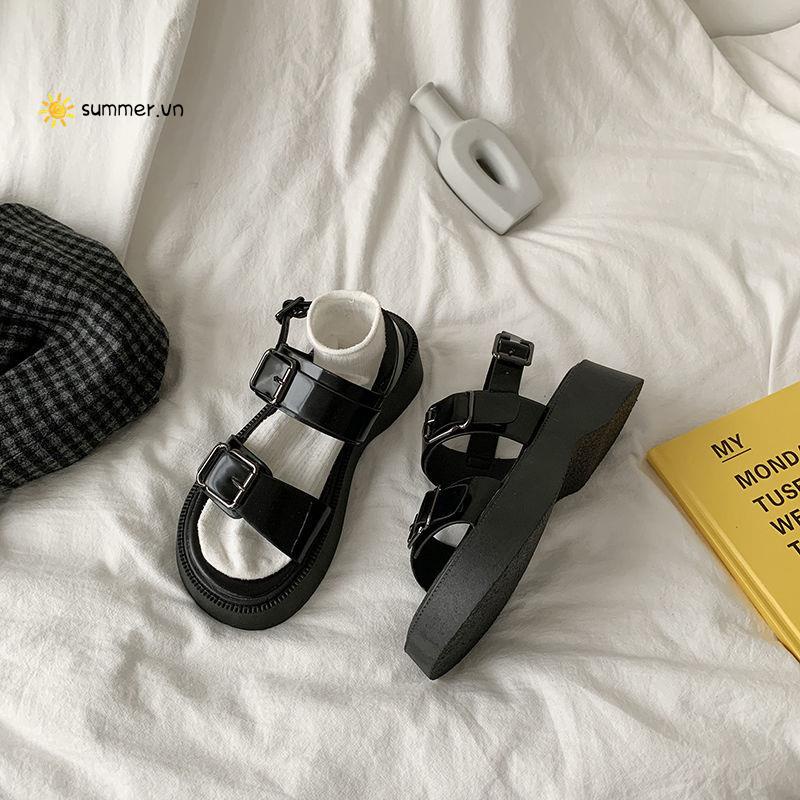 Giày Sandal Đế Dày Cao 2022 Dễ Phối Đồ Thời Trang Mùa Hè Cho Nữ