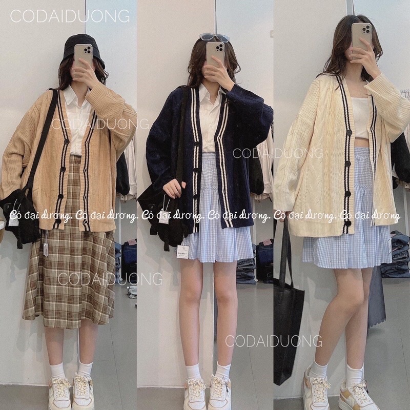 áo cardigal chất đẹp cục dọc len mịn