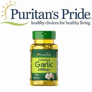 Dầu tỏi không mùi tăng cường miễn dịch, giảm cholesterol Odorless Garlic 1000mg 100 viên của Puritan's Pride