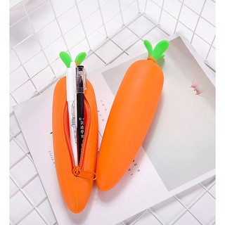 Túi Ví đựng bút cà rốt_bóp cà rốt