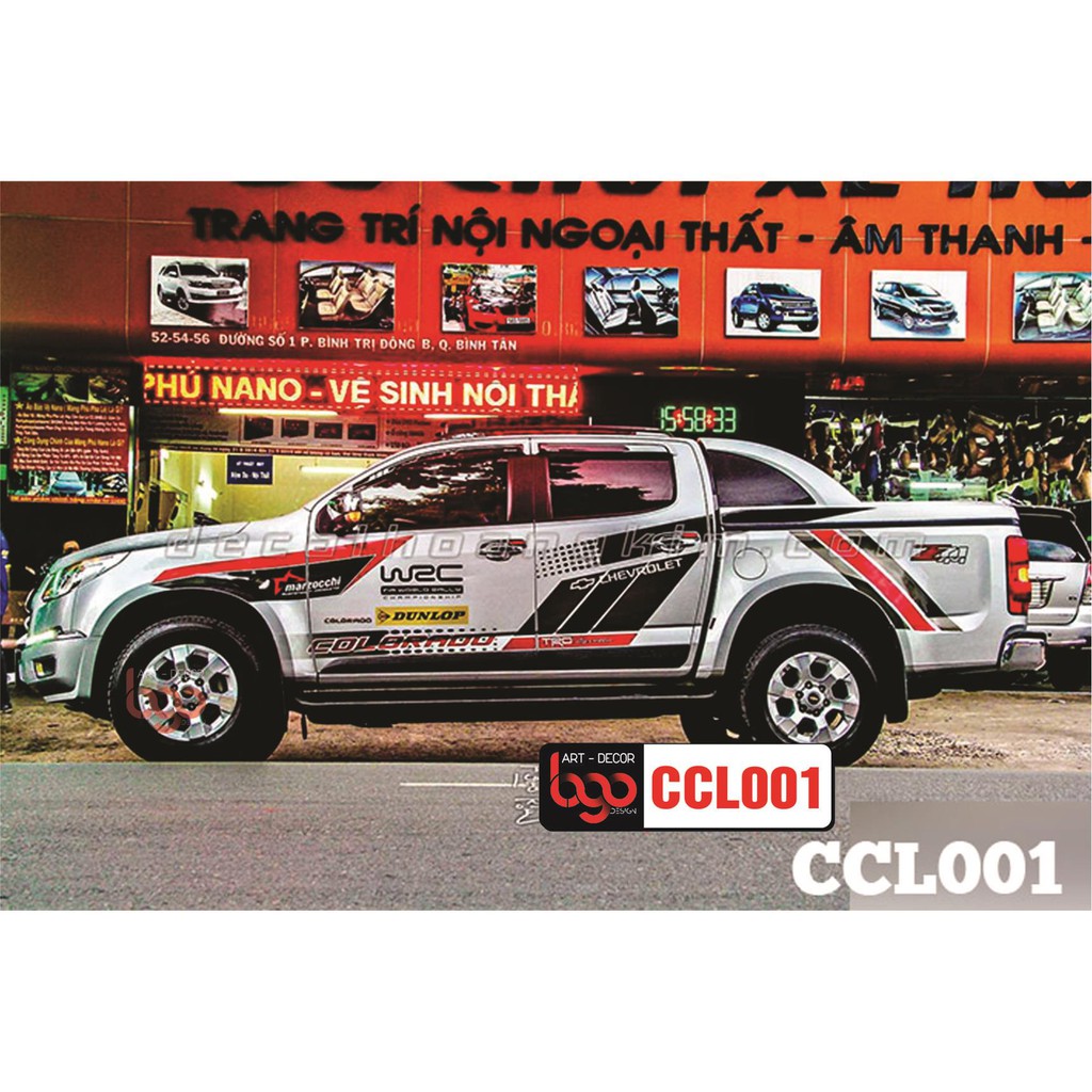 Tem Xe Chevrolet Colorado - CCL001